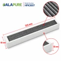 Filtro per odori e particelle fini Alapure, compatibile con Atag HF3007
