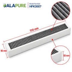 Filtro per odori e particelle fini Alapure, compatibile con Atag HF3007