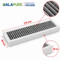 Filtro per odori e particelle fini Alapure, compatibile con Atag HF3009