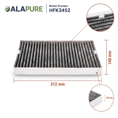 Filtro al carbone Alapure compatibile con Miele DKF35-P