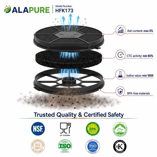 Filtro al carbone Alapure compatibile con Juno MCFE08 / 9029800522 / Tipo 28 / 9029793727
