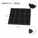 Filtro al carbone Alapure compatibile con Hotpoint-Ariston C00308181 / 484000008777