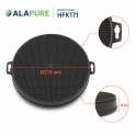 Filtro al carbone Alapure compatibile con Pelgrim REC20 / ACC802 / 18833