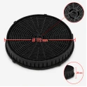 Filtro al carbone IKEA 482000009691 / AMC072 (2 pezzi)