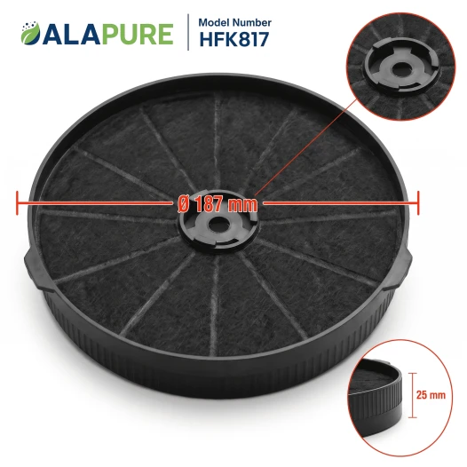 Filtro al carbone Alapure compatibile con il filtro al carbone KKT Kolbe K111