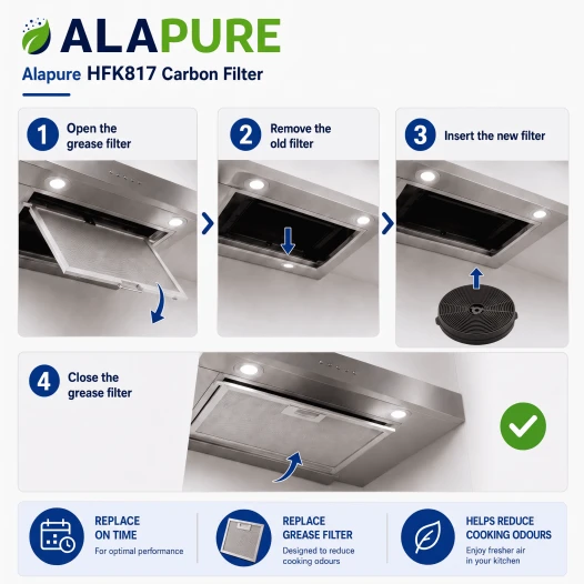 Filtro al carbone Alapure compatibile con il filtro al carbone KKT Kolbe K111