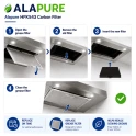 Filtro al carbone Alapure compatibile con Bosch 11026769 / DHZ5326 / 705431 / 00705431