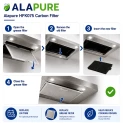 Filtro al carbone Alapure compatibile con Constructa 00744075 / 744075
