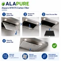 Filtro al carbone Alapure compatibile con Bosch 00361047 / 361047
