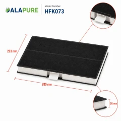 Filtro al carbone Alapure compatibile con Siemens 00744073 / 744073 / LZ52451