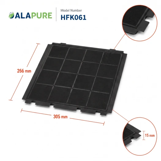 Filtro al carbone Alapure compatibile con il filtro al carbone Etna REC70