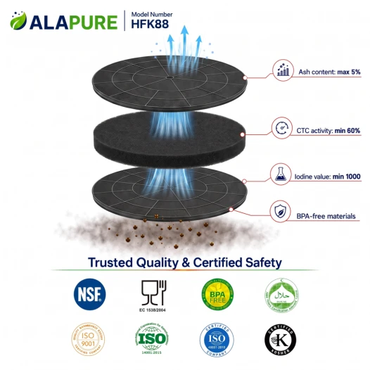 Filtro al carbone Alapure compatibile con Airforce AFCFCACRI