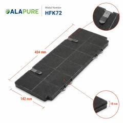 Filtro al carbone Alapure compatibile con AEG MCFB82ST / 9029865806 