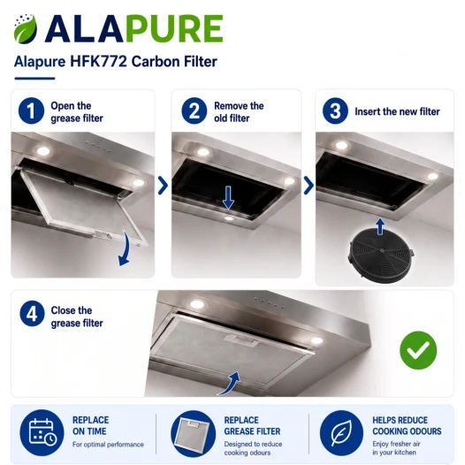 Filtro al carbone Alapure compatibile con Hanseatic CF150 (2 pz.)