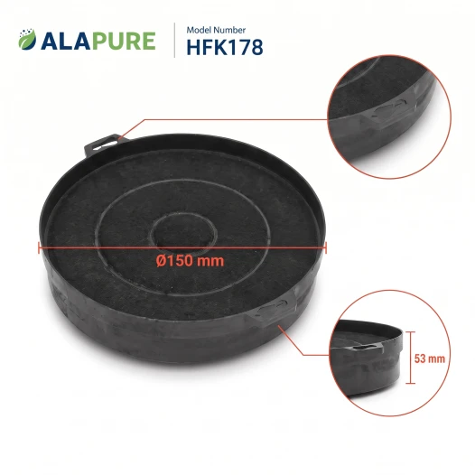 Filtro al carbone Alapure compatibile con Neff 00353121 / 353121 / Z5115X0