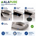 Filtro al carbone Alapure compatibile con Neff 00353121 / 353121 / Z5115X0