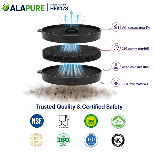 Filtro al carbone Alapure compatibile con Neff 00353121 / 353121 / Z5115X0
