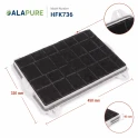 Filtro al carbone Alapure compatibile con Neff 00460736 / 460736 / Z5110X3