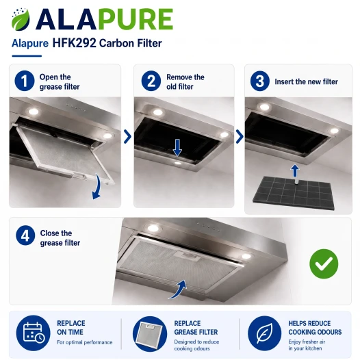 Filtro al carbone Alapure compatibile con M-System KFBK-3