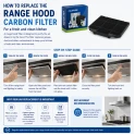 Filtro al carbone Alapure compatibile con Küppersbusch ZUB870 / 564511