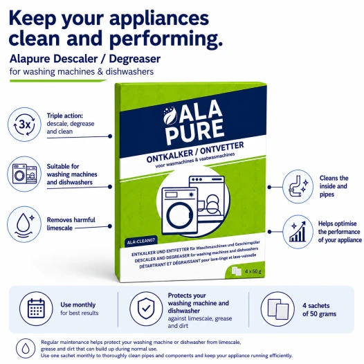 Detergente per lavastoviglie Alapure adatto per Neff 00312477 / 00312194 / 00311580